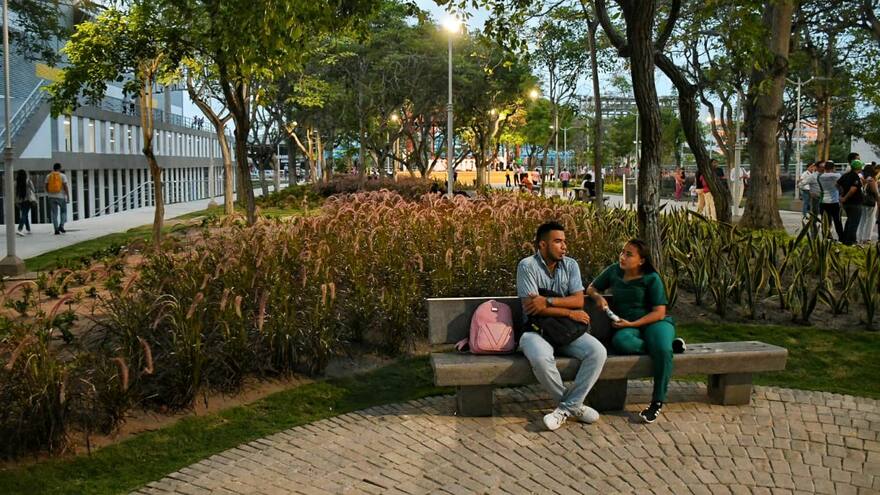 Así quedó el recuperado Parque 11 de Noviembre