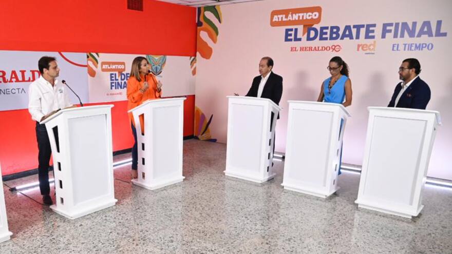 Seguridad y educación, entre los ejes del debate de Varela y Patiño