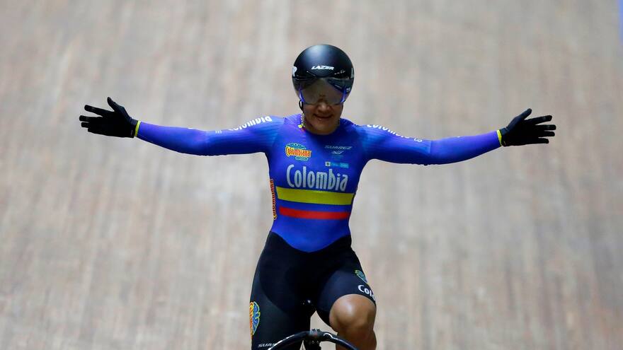 Martha Bayona ganó su tercer oro en la Copa de Naciones de pista