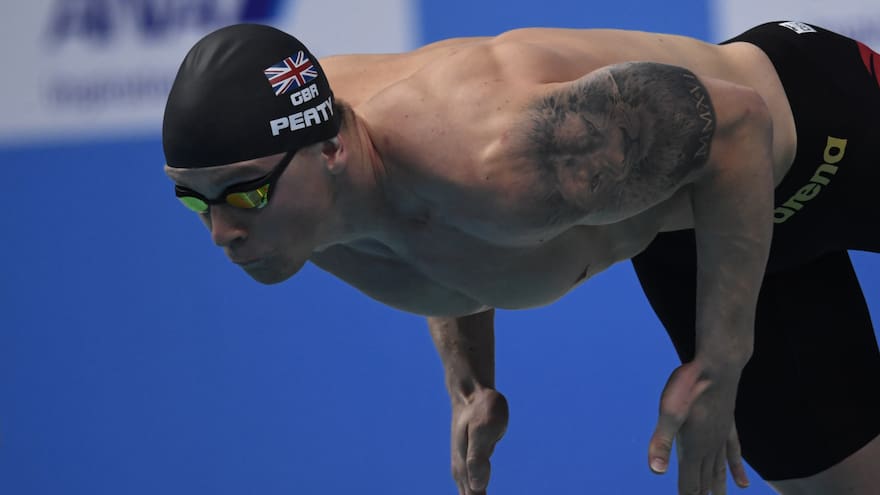 Exposición de tatuajes en el Mundial de Natación