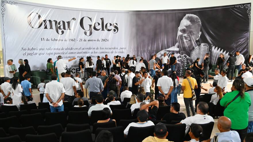 Homenajes y actos religiosos de Omar Geles en la Biblioteca Departamental