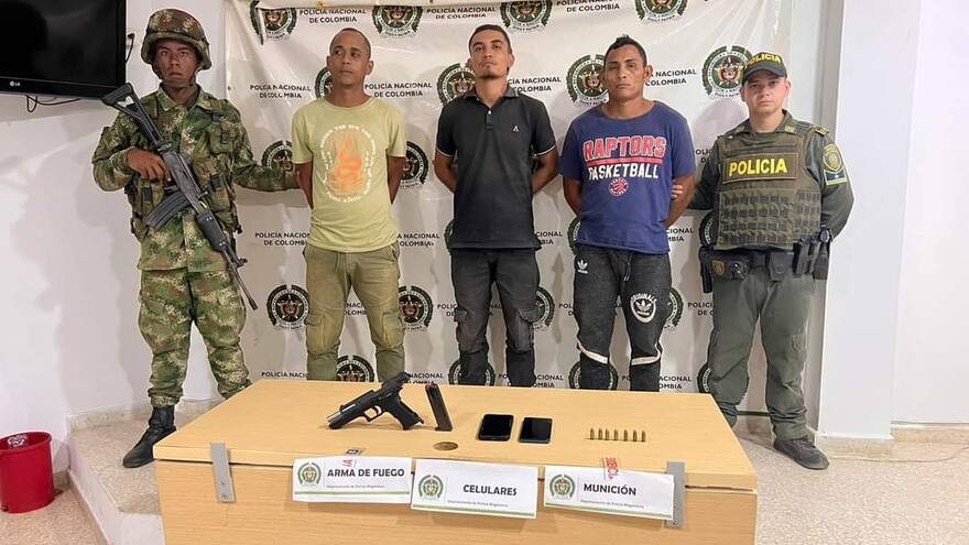 Magdalena: Capturan a tres hombres que habrían extorsionado a dueño de finca en Juncal, municipio de Tenerife