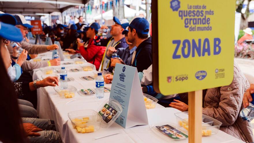 Colombia logró el récord Guinness de la cata de queso más grande del mundo