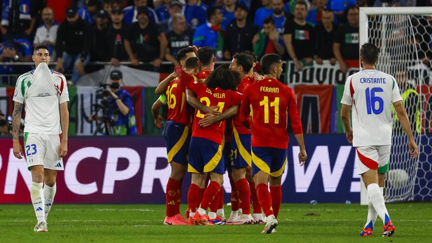 España derrota 1-0 a Italia y avanza a la segunda ronda de la Eurocopa
