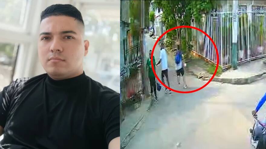 Cámara captó atentado contra guardia del Inpec en Cartagena: intentó huir de su atacante