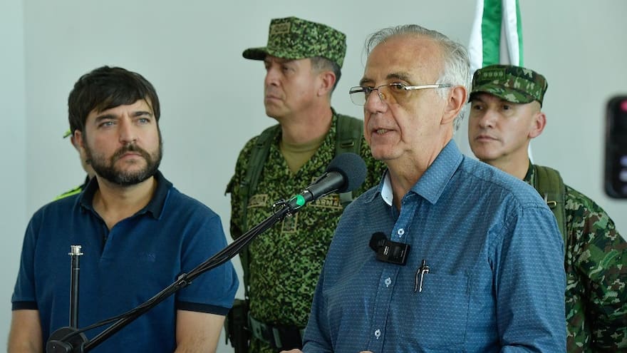 Ministro de Defensa, Iván Velásquez, habla sobre los traslados de Negro Ober, Castor y Digno Palomonio