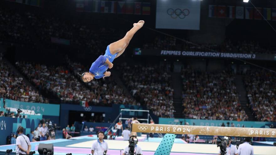 Luisa Blanco brilló en la gimnasia artística