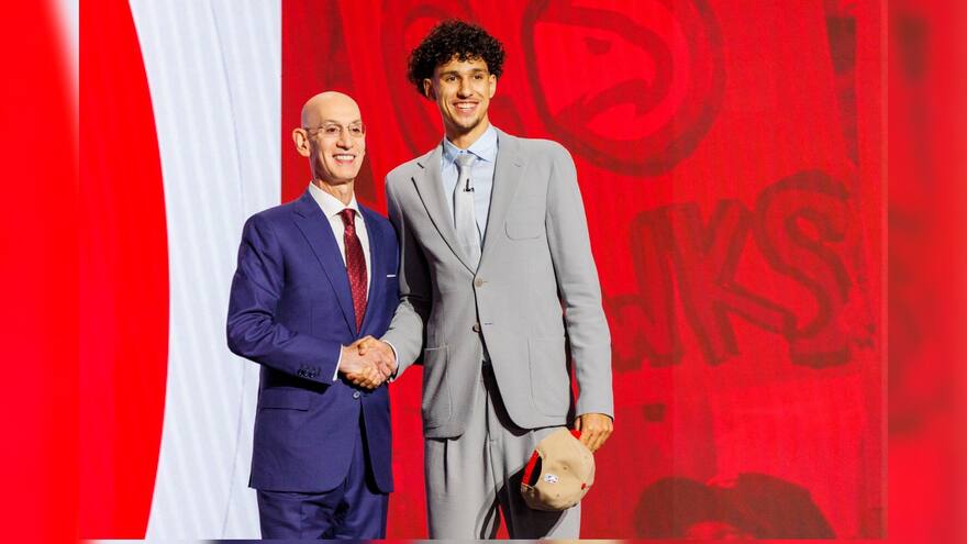 Draft de la NBA: Los Atlanta Hawks eligen al francés Zaccharie Risacher como número uno