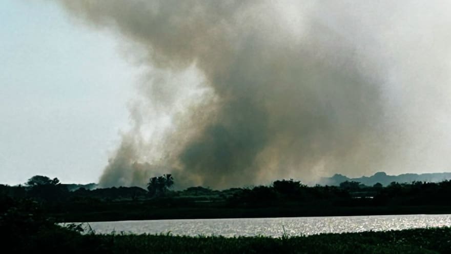 Centro de Barranquilla, afectado por quemas en Isla Salamanca
