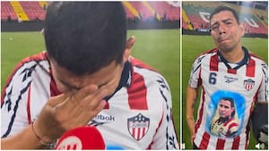 Las lágrimas de Léider Frías, el utilero de Junior