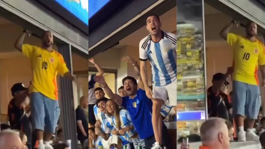 Critican a Maluma por discutir con hinchas argentinos que celebraban el título de la Copa América en el estadio Hard Rock