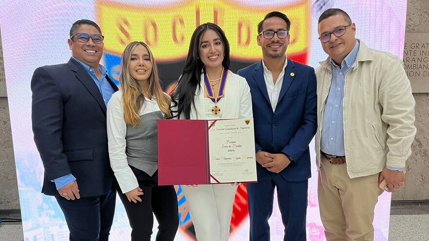 Egresada de Uninorte recibe premio por la Sociedad Colombiana de ingenieros