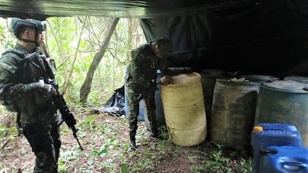 Hallan laboratorio con más de 300 kilos de clorhidrato de cocaína en San Alberto, Cesar