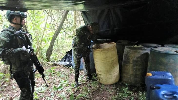 Hallan laboratorio con más de 300 kilos de clorhidrato de cocaína en San Alberto, Cesar