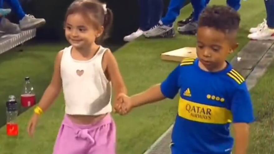 El hijo de Frank Fabra se roba el show en festejos de Boca