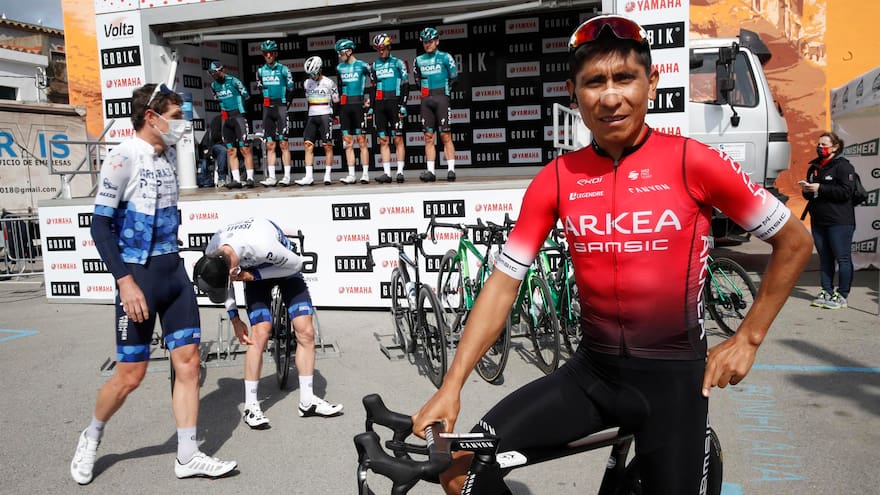 Nairo Quintana apunta hacia el podio en la Volta a Catalunya