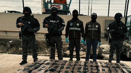 Autoridades ecuatorianas incautan más de media tonelada de cocaína en frontera con Colombia