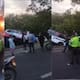 Accidente entre una buseta y un camión deja varios heridos en la Vía Oriental