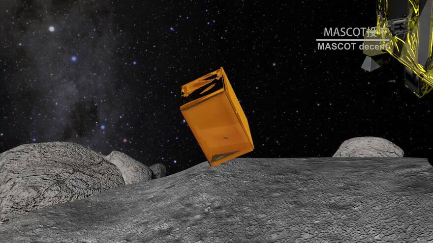El minirrobot Mascot aterriza en un asteroide
