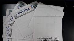 Diario más grande de Nicaragua publica portada en blanco en protesta contra gobierno