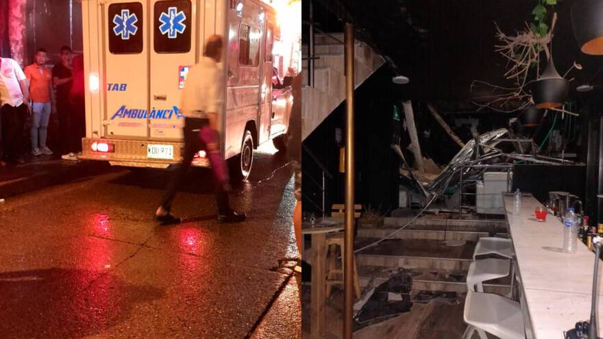 Colapsó el techo de una discoteca en Getsemaní, Cartagena: 11 heridos