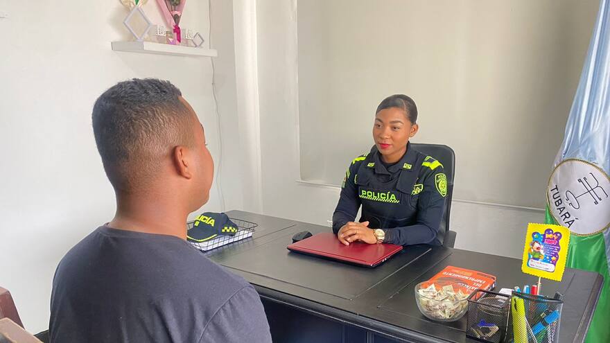 Aurora María López, una valiente madre que también es Policía en el Atlántico