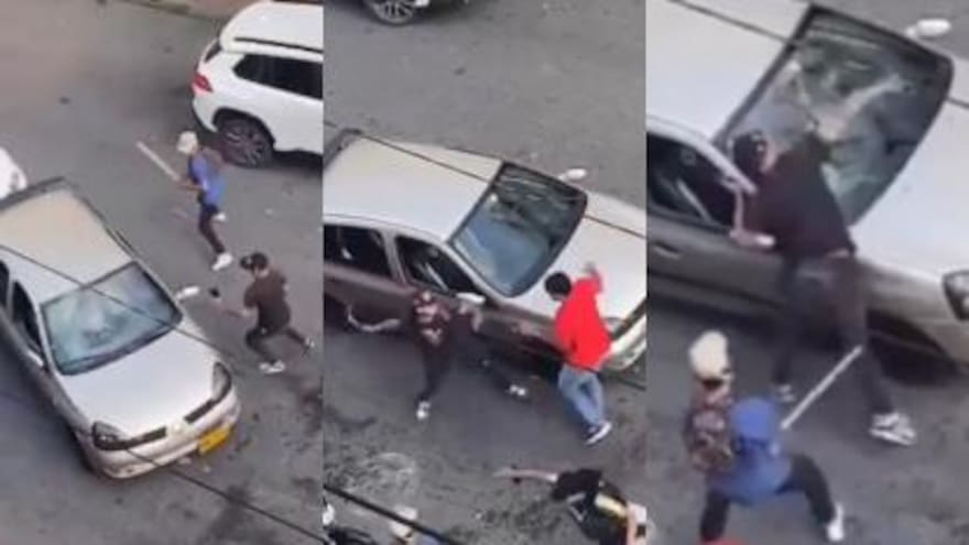 Conductor arrolló a un limpiavidrios y se peleó con otros dos en plena vía