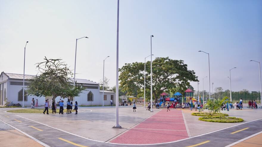 Inauguraron cancha en el corregimiento Llerasca, en Cesar