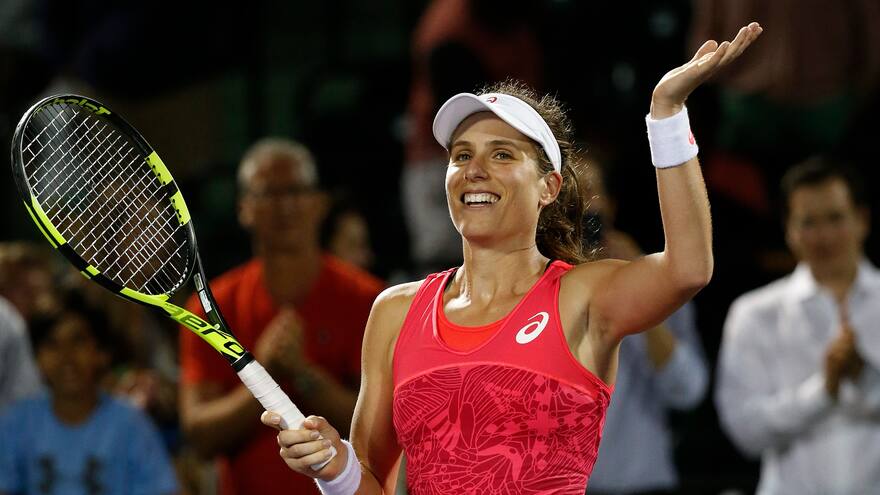Konta festeja el título del Torneo de Miami