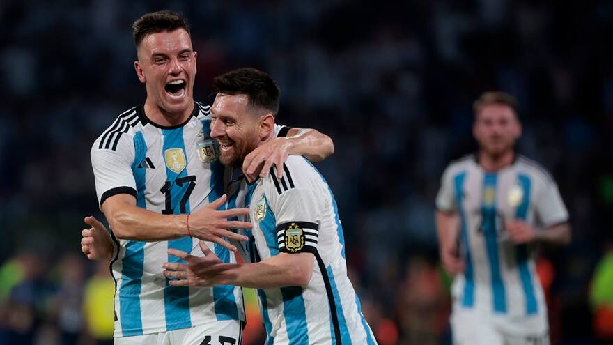 Con triplete de Messi, Argentina golea a Curazao en Santiago del Estero