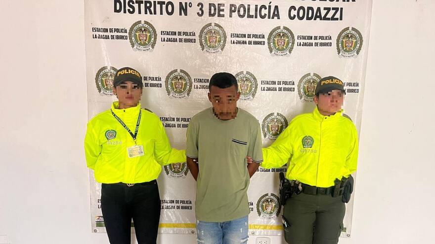 Capturan a presunto feminicida en La Jagua de Ibirico