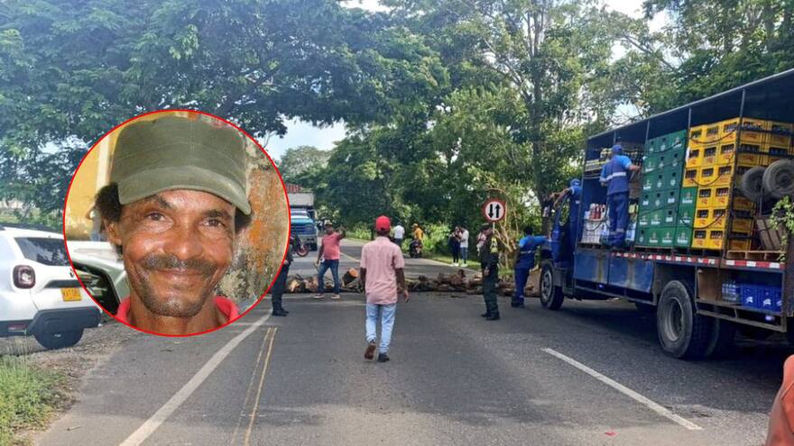 Bloquean vía Lorica-Montería en rechazo por muerte de ciudadano en accidente