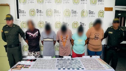 En Lorica, Córdoba, capturaron a cinco presuntos traficantes de estupefacientes