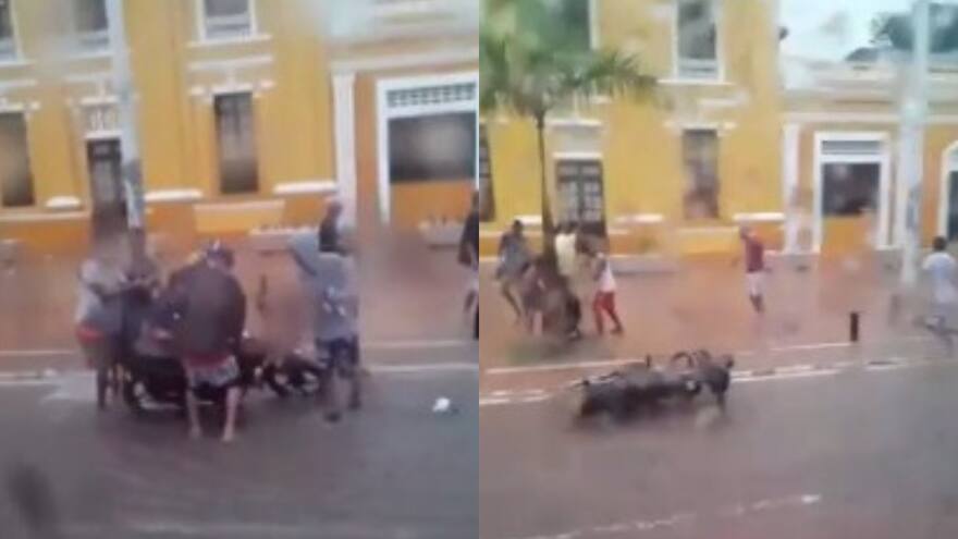 Pandilleros estarían atracando bajo la lluvia en Barrio Abajo