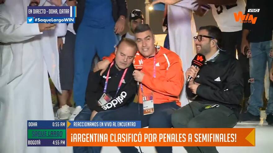 Qatar 2022: Mariano Olsen se desmayó en plena transmisión al celebrar victoria de Argentina ante Países Bajos