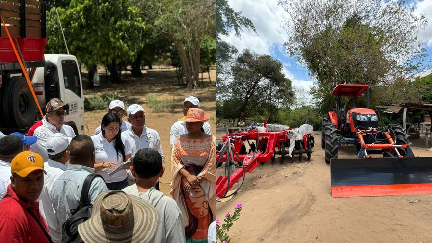 La Guajira: campesinos de Maicao recibieron maquinaria agrícola