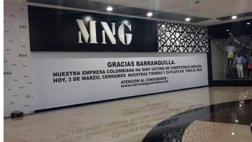 Tiendas Mango amanecieron cerradas en su totalidad