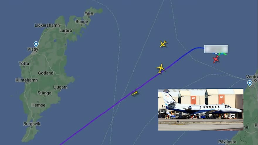España: avión privado que despegó de Jerez se estrelló en el mar Báltico