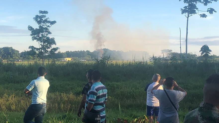 Aviones de la Fuerza Aérea colisionaron durante vuelo en Villavicencio