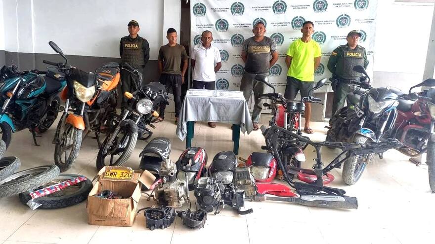 En Bolívar aprehendieron a cuatro desvalijadores de motocicletas