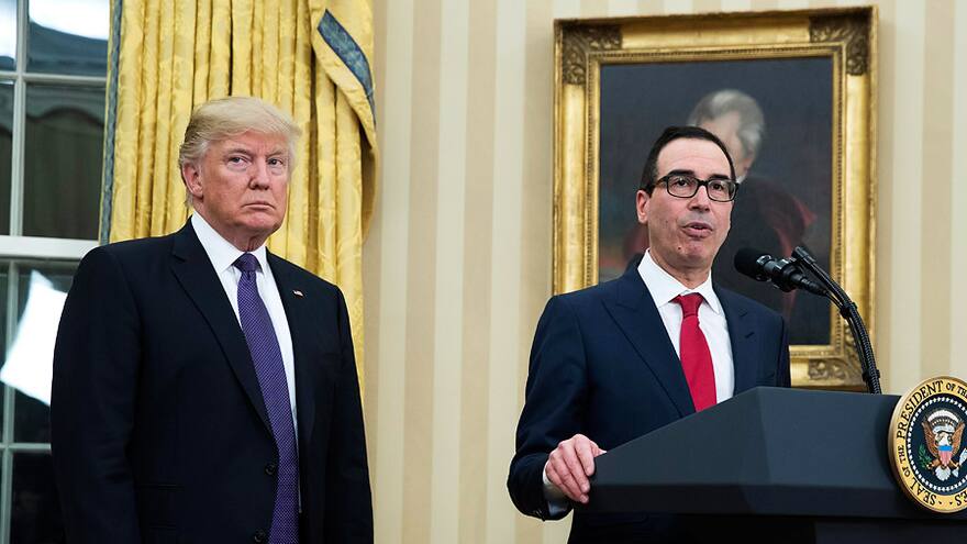 El multimillonario Mnuchin asume Departamento del Tesoro de EE. UU.