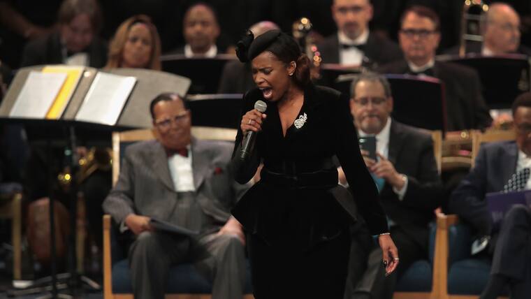 Soul Music Icon Aretha Franklin Honored During Her Funeral By Musicians And Dignitaries