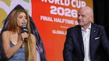 Infantino y Shakira presentaron el espectáculo de la final del Mundial en un evento en Nueva York