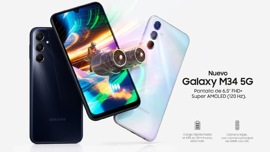 Llega a Colombia un smartphone de Samsung gama media con tecnología de punta