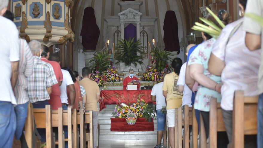 Semana Santa: Feligreses conmemoran el Domingo de Ramos en Barranquilla