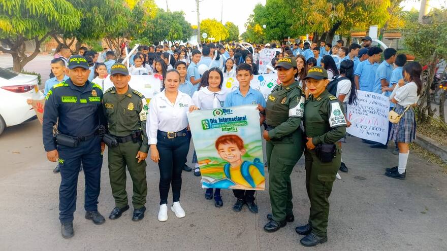 En La Jagua de Ibirico realizaron campaña contra el reclutamiento infantil