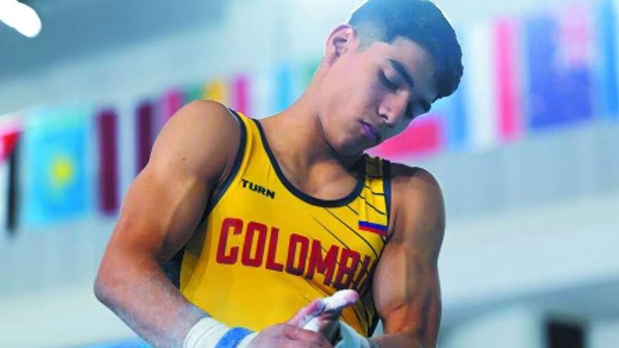 Colombiano Ángel Barajas se cuelga el bronce en Bakú, en la Copa del Mundo de gimnasia