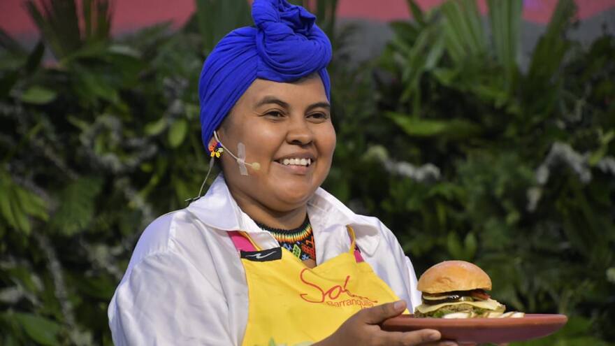 Hamburguesa de guandú, un plato revelación en Sabor Barranquilla 2024