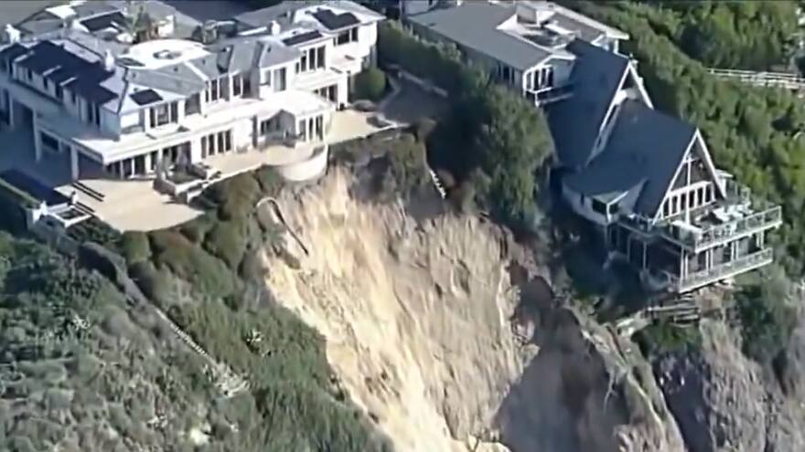 Video: mansión de 16 millones de dólares está a punto de caer al mar