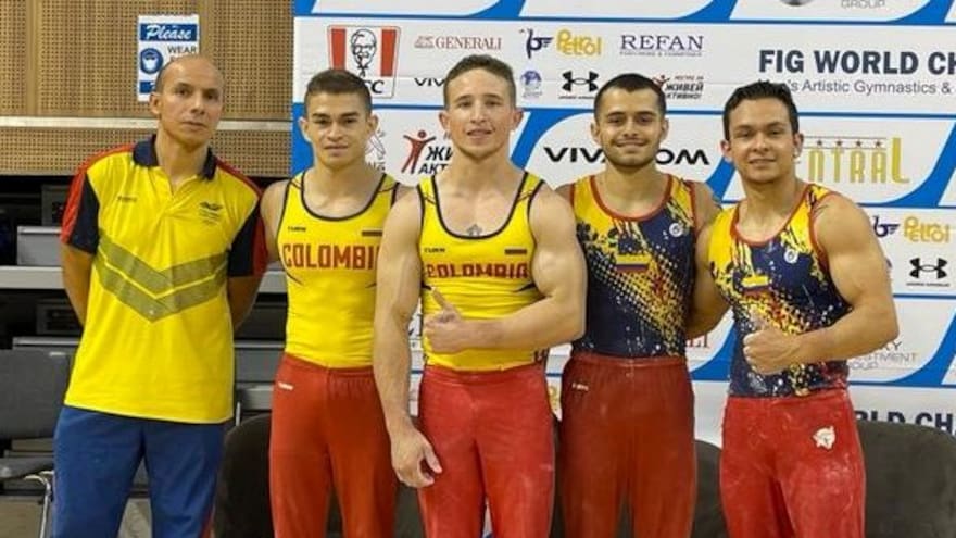 Dilan Jiménez y Andrés Martínez brillan en la Copa Mundo de Gimnasia